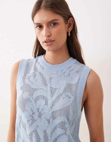 Женская майка ASOS Design с цветочным принтом, бирюзовая