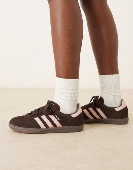 Мужские кроссовки adidas Samba OG, коричнево-розовые