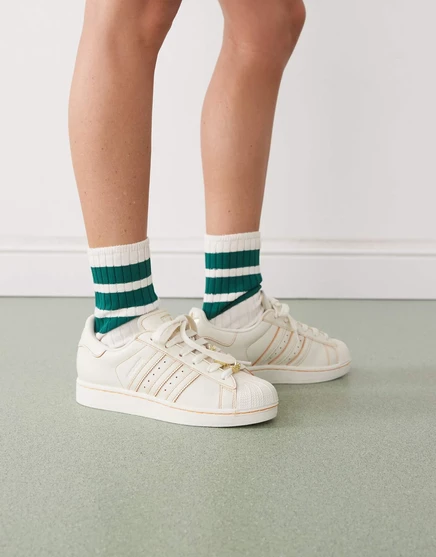 Кроссовки adidas Originals Superstar II белого цвета с отделкой из камней ivory
