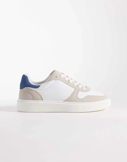 ДИЗАЙНЕРСКИЕ кроссовки ASOS с панелями белого и бежевого цветов white & beige