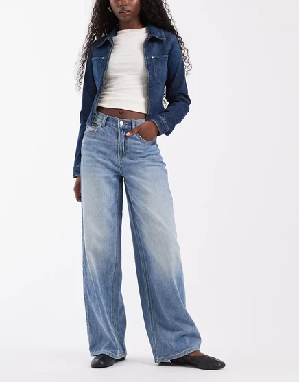 Женские джинсы Vero Moda Vera широкие, синие