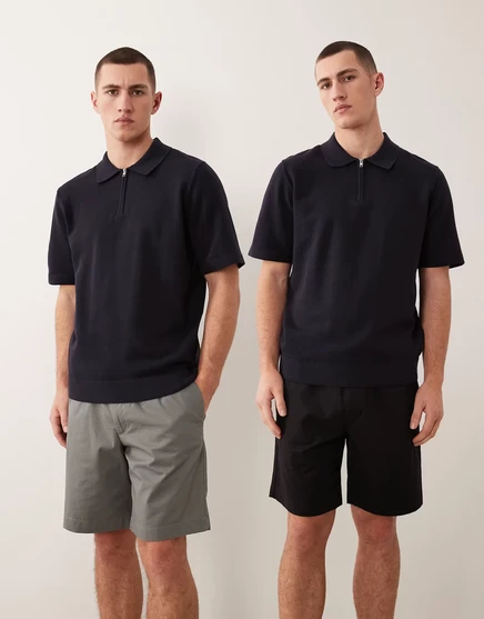 Мужские шорты Jack & Jones 2 шт. чино с кулиской, черные
