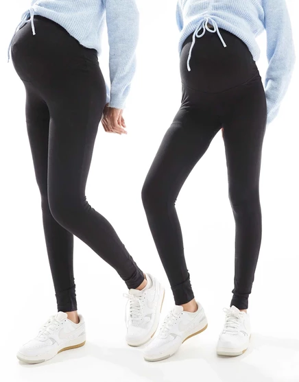Женские леггинсы для беременных Only Maternity, 2 шт., черные