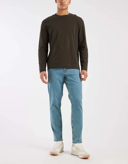 Мужские зауженные джинсы ASOS Design, светло-голубые