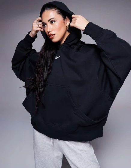 Худи Nike Phoenix Fleece оверсайз, черное