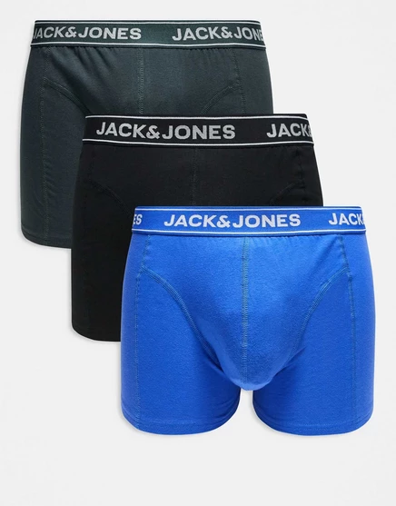 Мужские трусы-слипы Jack & Jones, 3 шт., черные