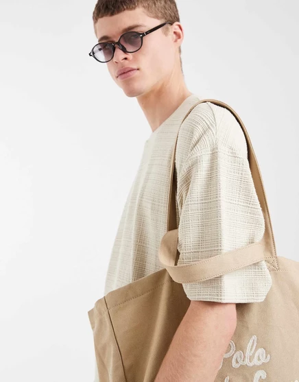 Футболка ASOS DESIGN heavyweight oversize с бежевой текстурой pelican