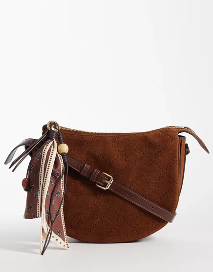 Женская сумка через плечо Accessorize с платком, верблюжая