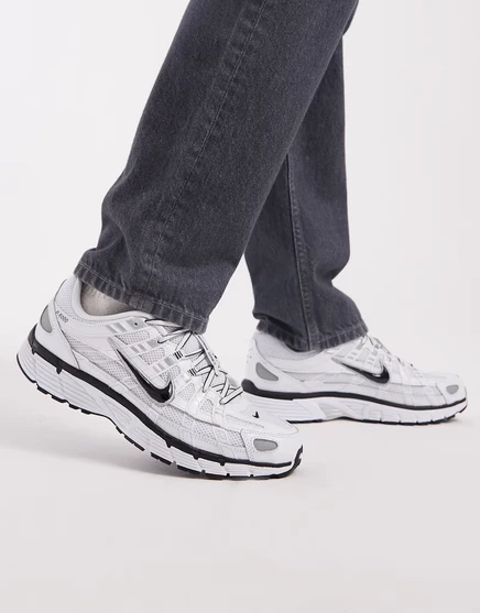 Мужские кроссовки Nike P-6000, бело-серые