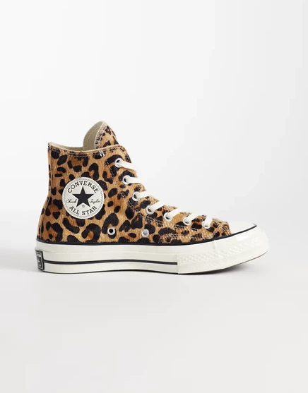 Женские кеды Converse Chuck 70 Hi, леопардовый принт