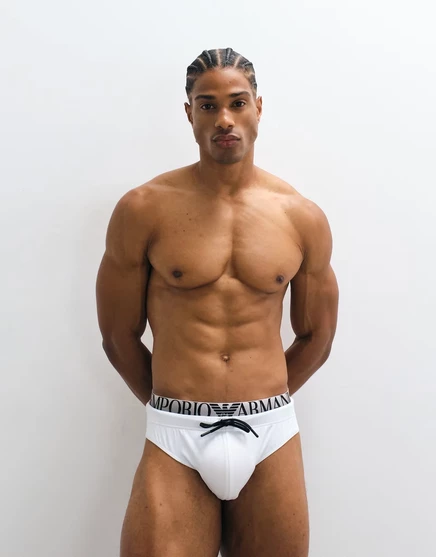 Плавательные трусы Emporio Armani Bodywear белого цвета white