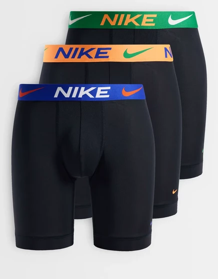 Мужские длинные боксеры Nike Essential Micro 3 шт., черные