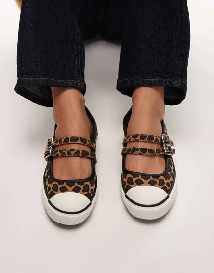 Женские балетки Converse Dainty, леопард