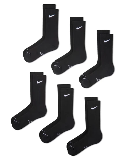 Мужские носки Nike Everyday Plus, 6 пар, черные