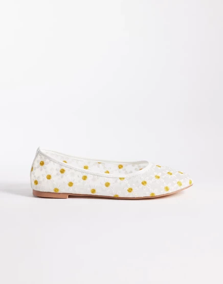 Женские балетки Public Desire Wide Fit Dainty, белые