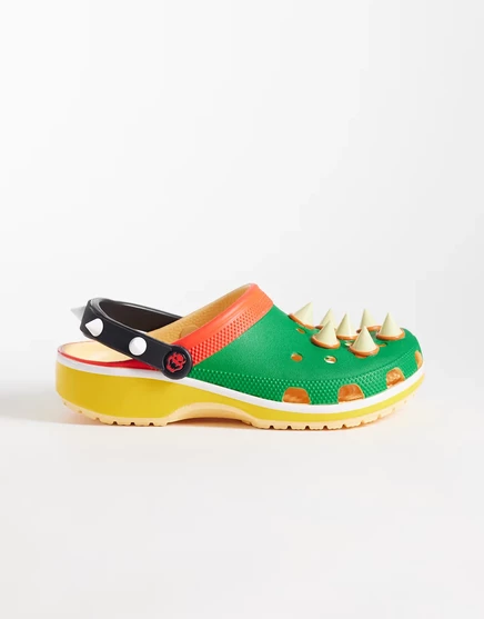 Женские кроксы Crocs Bowser, мультицвет