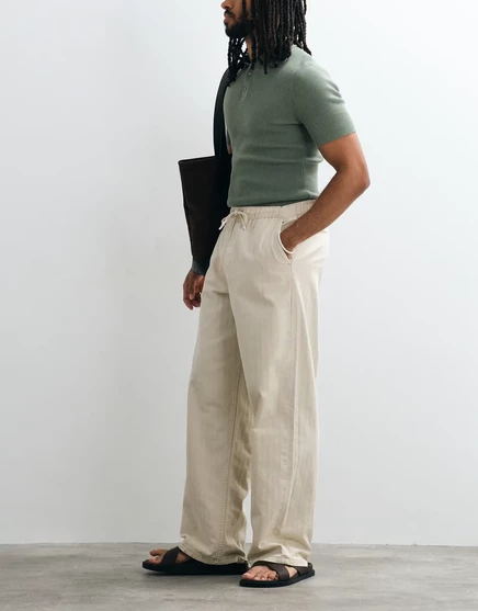Мужские брюки ASOS Design свободного кроя, песочные