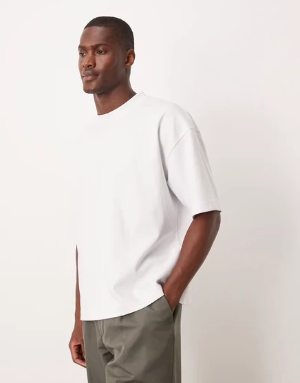 Мужская футболка asos design breathemax плотная, белая