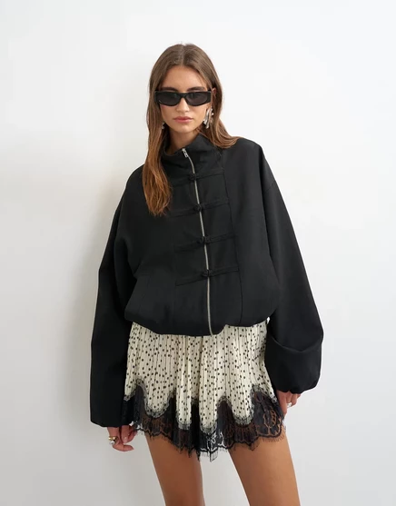 Женская куртка-бомбер Topshop, черная