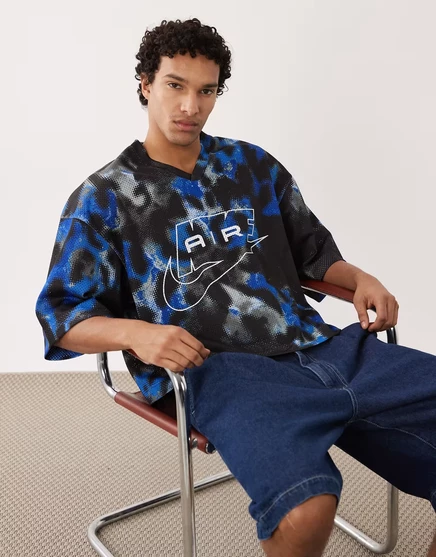 Мужская футбольная футболка Nike Air, синяя