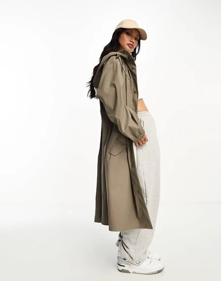 Парка-дождевик ASOS DESIGN резиновая, грибная