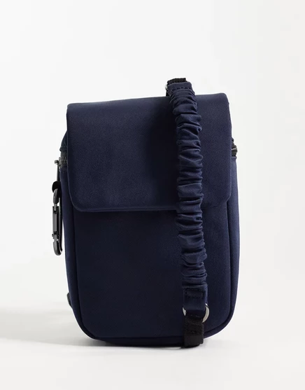Мужская сумка через плечо ASOS Design Tech, темно-синяя