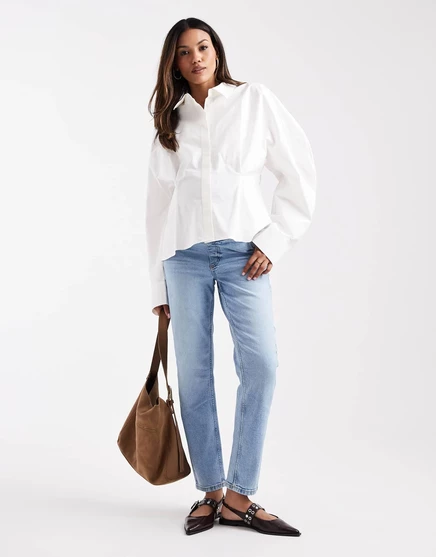 Джинсы для беременных Asos Maternity slim fit, синие