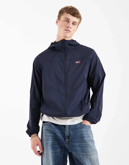 Мужская ветровка Tommy Jeans, темно-синяя