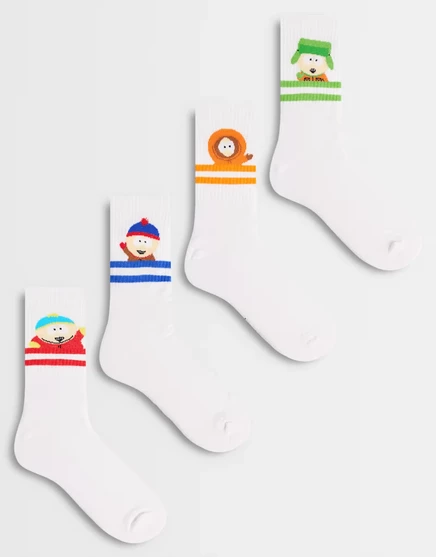 Мужские носки ASOS Design 4 пары South Park, разноцветные