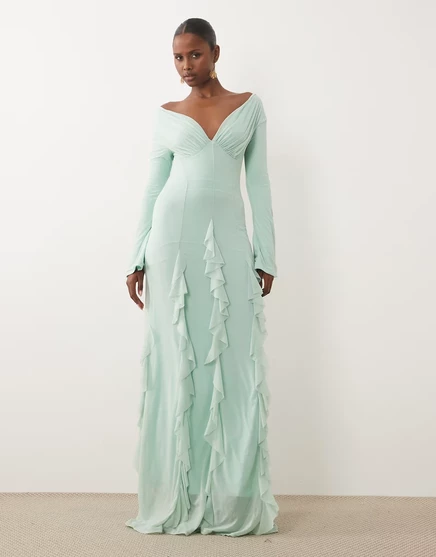 Женское платье макси ASOS Design, синее