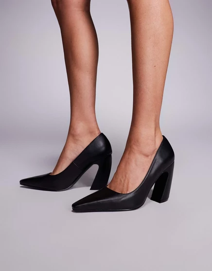 Черные туфли black pu