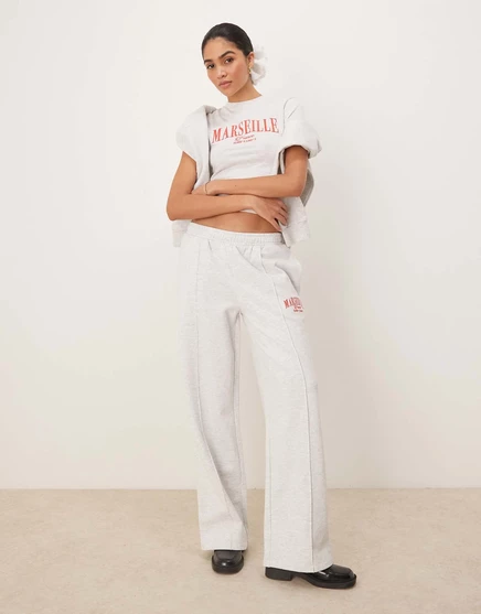 Дизайнерские спортивные брюки ASOS с прямыми штанинами и вышитым рисунком 