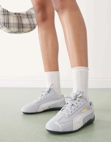 Кроссовки PUMA Speedcat OG серо-белого цвета gray