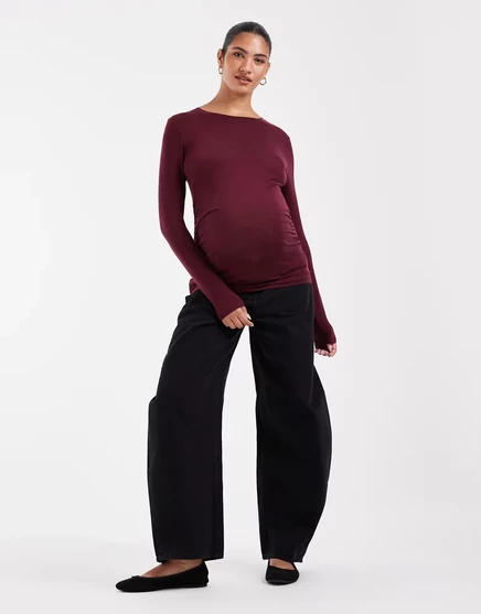 Джинсы для беременных ASOS Design, черные