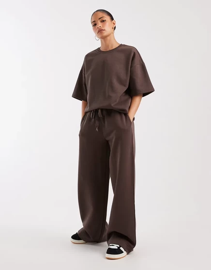 Женские брюки Vero Moda Petite с кулиской, шоколадные