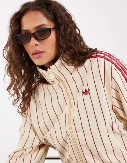 Женская куртка adidas Originals Firebird, ваниль/красная