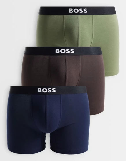 Мужские боксеры BOSS Bodywear One 3 шт., коричневые
