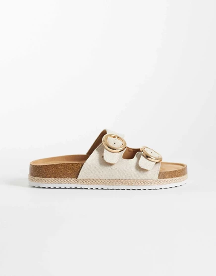 ДИЗАЙНЕРСКИЕ босоножки Jenna espadrille mule широкого кроя от ASOS из натурального льна выглядят как натуральный лен