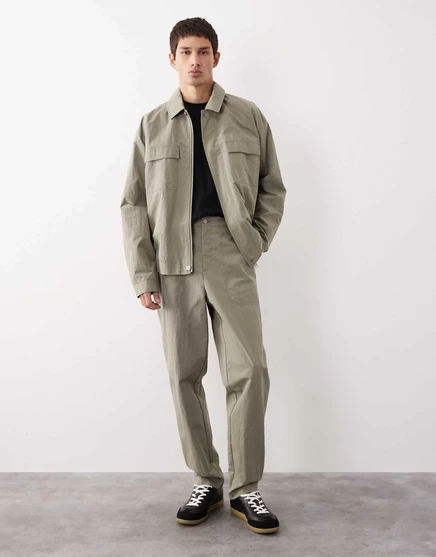 Брюки-чиносы ASOS COLLECTIVE AC-B-252 зауженного кроя цвета моркови бледно-хаки khaki