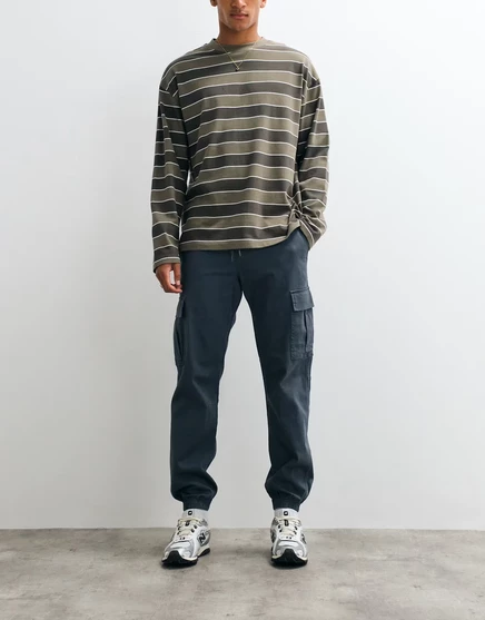 Мужские карго-штаны Jack & Jones с манжетами, серые