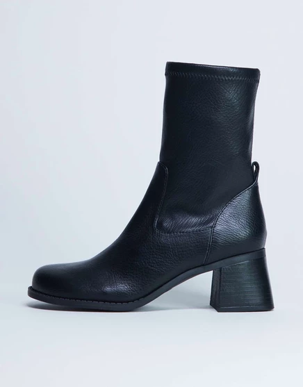 Ботильоны Topshop Niamh на блочном каблуке черного цвета black