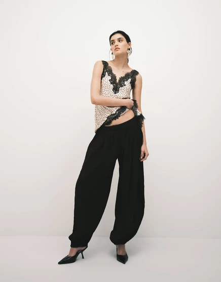 Дизайнерские брюки-баллоны ASOS коричневого цвета, сшитые на заказ с плиссировкой brown