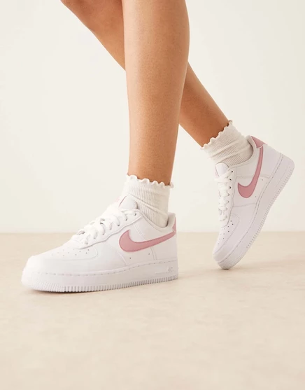 Кроссовки Nike Air Force 1 '07 NN белого и розового цвета white