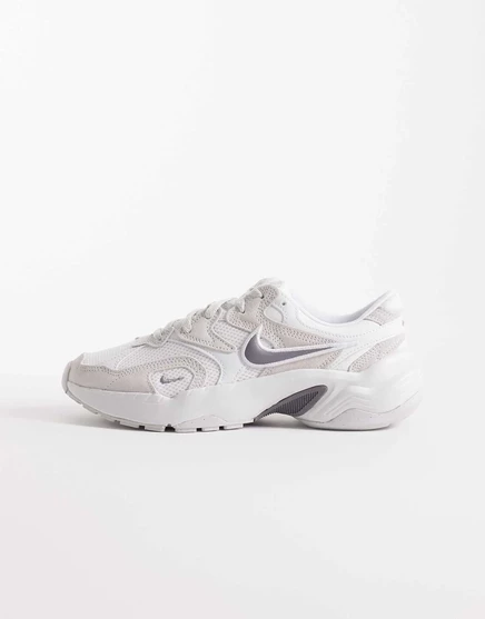 Женские кроссовки Nike AL8, бело-серебристые