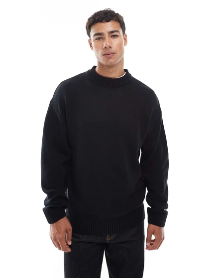 Черный свитер оверсайз от Jack &Jones black