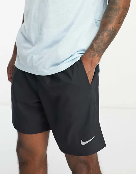 Черные 7-дюймовые шорты Nike Running Dri-FIT Challenger черного цвета black