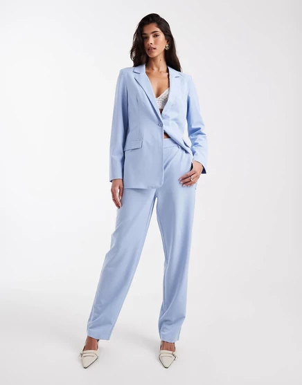 Женские брюки Vero Moda прямого кроя, голубые