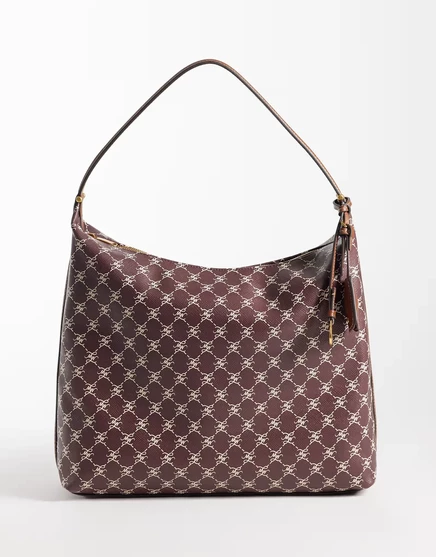 Женская сумка через плечо Mango Monogram, бордовая