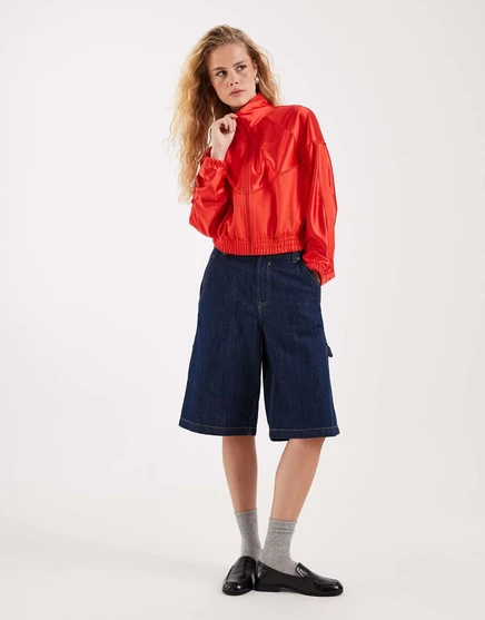 Укороченная куртка Nike Festival на молнии красного цвета red