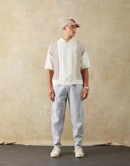Зауженные спортивные брюки ASOS DESIGN с двумя лицевыми сторонами и защипами из серого вереска gray heather